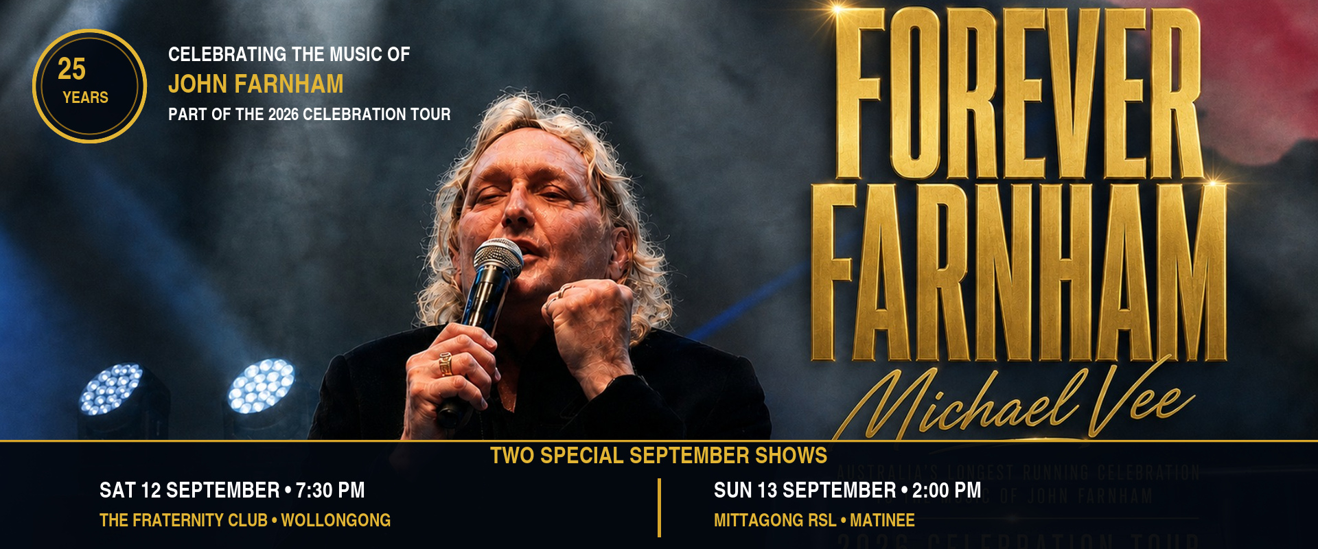 Michael Vee performing live in Forever Farnham